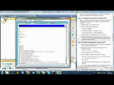 Maira Zambrano-Laboratorio Cisco CCNA_1: 6.4.1.2 Packet Tracer Configure Initial Router Settings