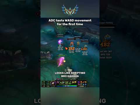 Challenger ADC tests the new WASD movement and is absolutly shocked !  #leagueoflegends
