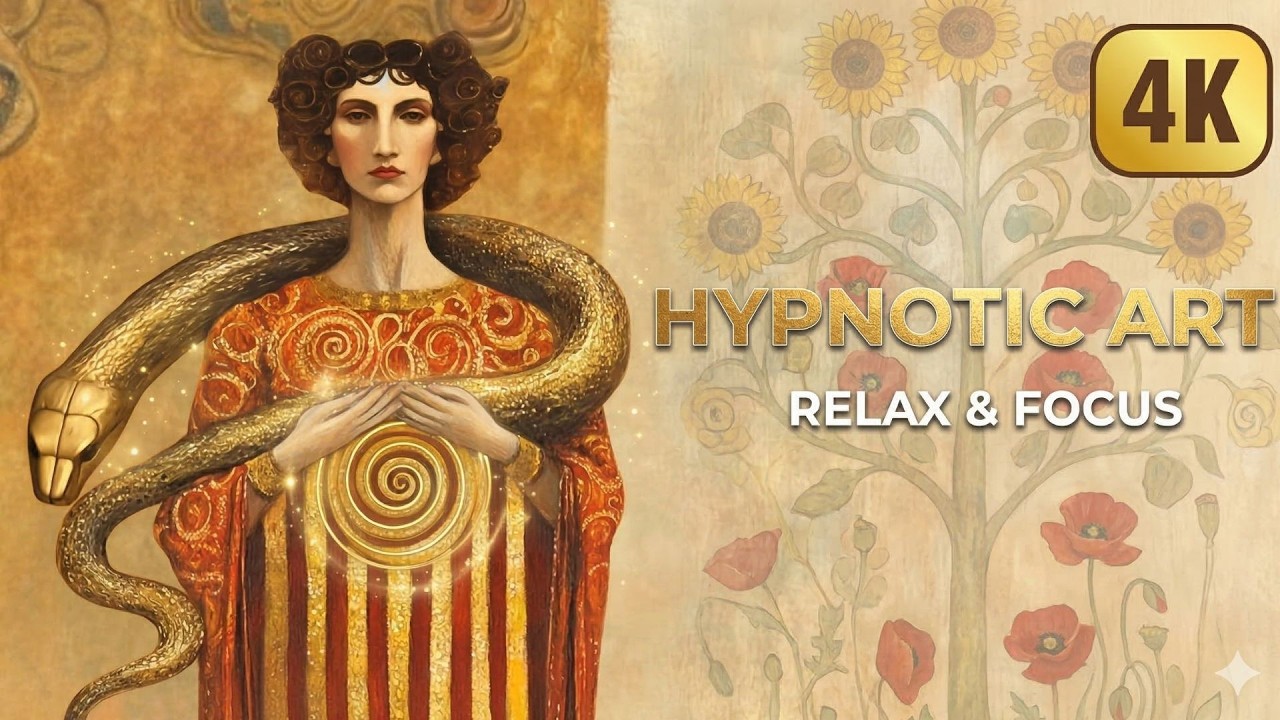 Hypnotic Art Morph • Klimt-Inspired Golden Dream | Relax & Focus