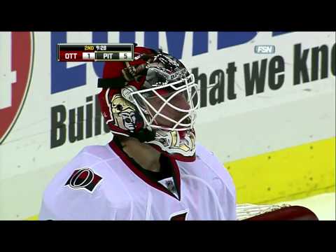 10-18-2010 - Pittsburgh Penguins VS Ottawa Senators - Kris Letang Goal