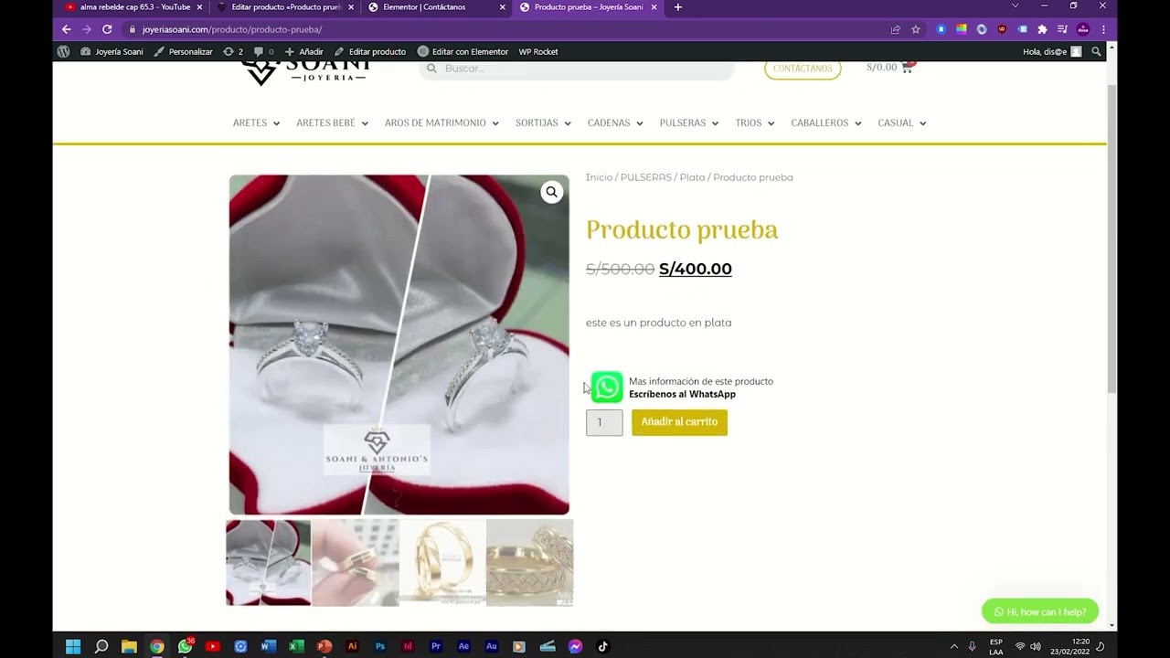 JOYERÍA SOANI - Edición de web