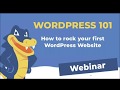 WordPress 101 - How to Rock Your Website WordPress 101 - How to Rock Your Website
