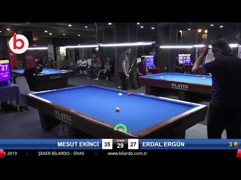 MESUT EKİNCİ & ERDAL ERGÜN Bilardo Maçı - 4 EYLÜL BİLARDO ŞAMPİYONASI - SİVAS-1.TUR