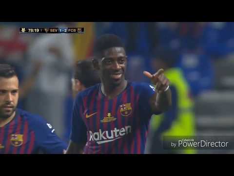 Ousmane Dembélé vs Sevilla 12/08/2018 (Super cup) HD