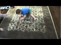 Fletcher crawls in circles and gets dizzy
