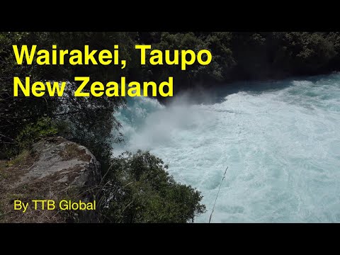 Um lindo rio Wairakei | Riacho Wairakei | Taupo | Nova Zelândia