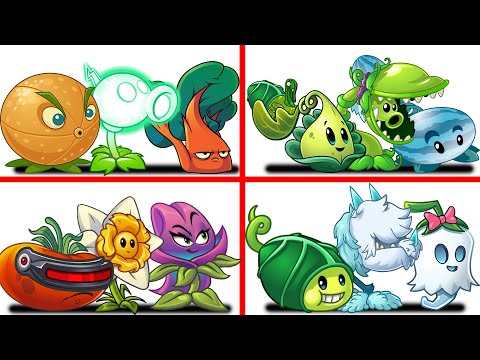 PvZ 2 4 Super Team Plants Vs Team Zombies Part 38 - Team So OP !!!