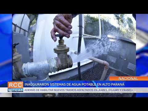 ITAIPU inauguró sistemas de agua potable y asfaltado en Juan E. O´leary y Franco