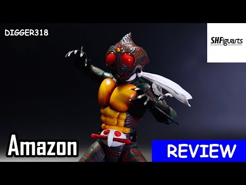 SH Figuarts Kamen Rider Amazon Shinkocchou Seihou Toy Review 4K