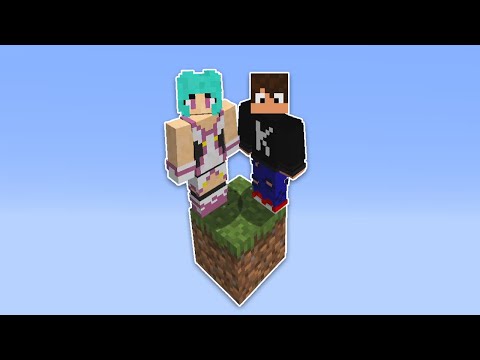 Sobrevivendo em APENAS 1 BLOCO com a minha namorada