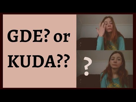 GDE vs KUDA ( где, куда) What's the difference? Serbian language lessons on Youtube