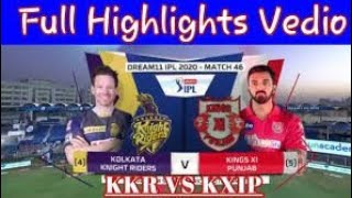IPL KKR Vs KXIP on Dubai Match 46 October 26 2020 live and highlight