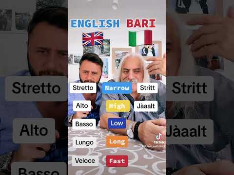 Differenze fra inglese e barese 🇬🇧🇮🇹 #england #italy #language #learn #funnyvideos #bari #life