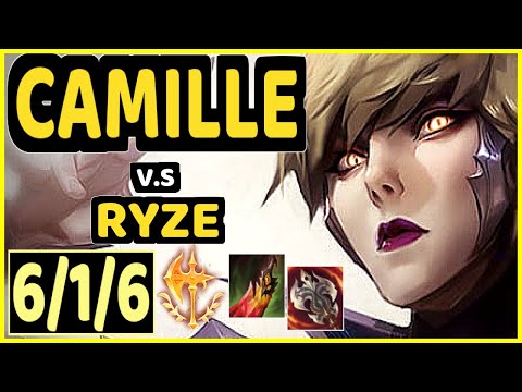 ALOIS (CAMILLE) vs RYZE - 6/1/6 KDA TOP GAMEPLAY - EUW Ranked GRANDMASTER