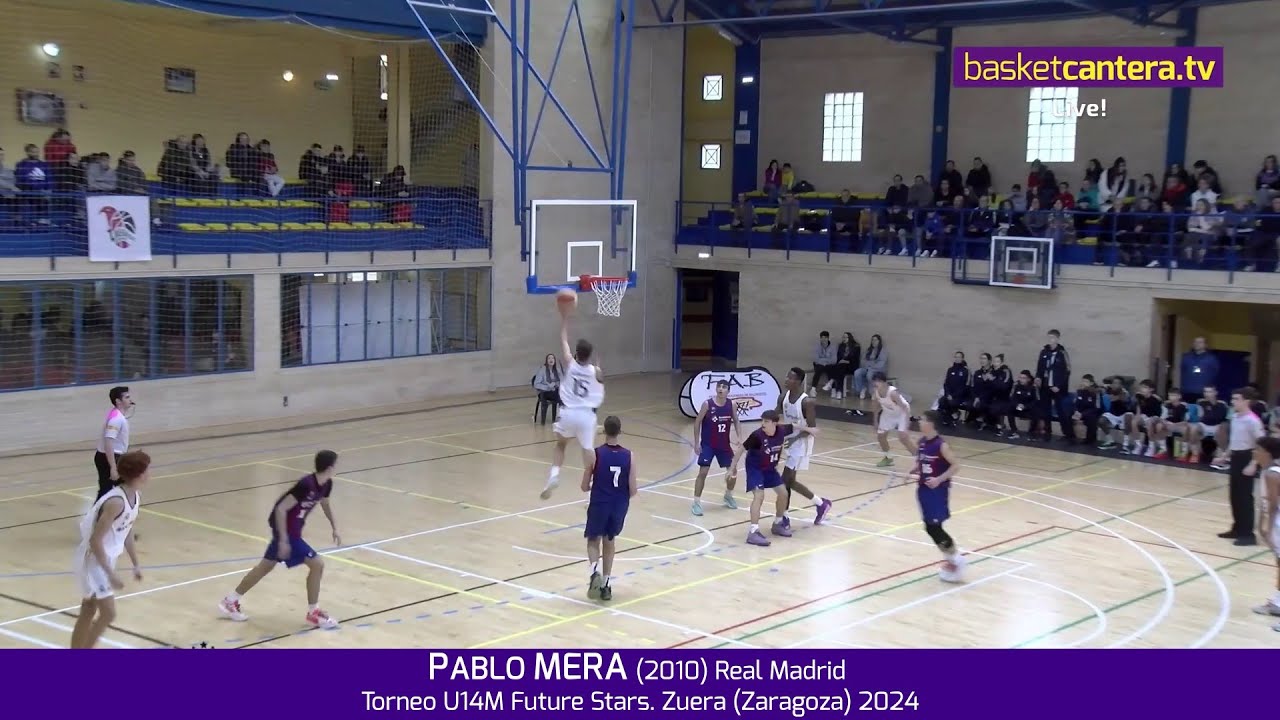 PABLO MERA ('10) Real Madrid. Torneo U14M Future Stars de Zuera 2024 #BasketCantera.TV