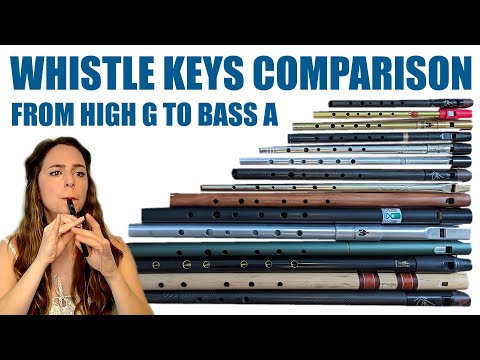 TIN WHISTLE KEYS - from high G to Bass A | HOW DIFFERENT WHISTLES SOUND