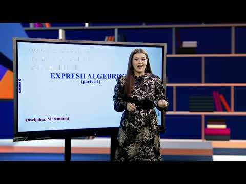 TeleŞcoala: Matematică clasa a VIII-a – Expresii algebrice - partea I  (@TVR2)