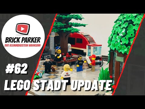 💥 LEGO STADT UPDATE - Folge 62 💥 - Anhebung Hafengelände / Rohbau Bio-Eis-Café / Schienen arbeiten 😅