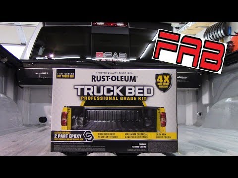RAM Gets New Bed Liner! Rust-Oleum Truck Bed Kit! Great Results
