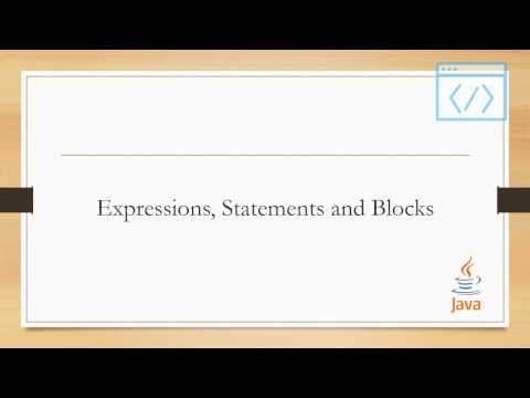 Java Tutorial Expression Statement And Block