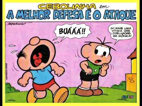 Cebolinha em A melhor defesa é o Ataque - gibis Quadrinhos Turma da Mônica