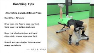 159. Alternating Dumbbell Bench Press