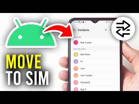 How To Move Contacts To SIM Card On Android - Full Guide