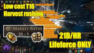 [POE 3.26]  Harvest rushing T16 - 21 Div/HR (Lifeforce ONLY)