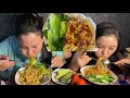 Spicy 🌶 Chicken keema noodles 🍝 mukbang.and recipe