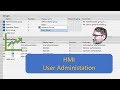 TIA Portal User Administration Password Protection On HMI Screens