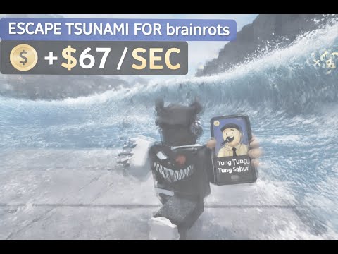 We played Roblox Escape Tsunami for brainrots for THE FIRST TIME