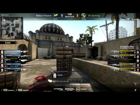 CS:GO POV Demo Na'Vi flamie (26/8) vs SK (de_dust2)