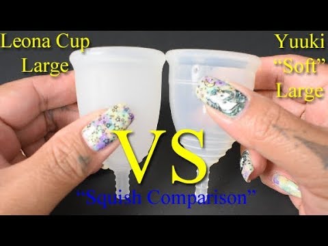 Leona Cup vs Yuuki Soft LG "Squish" - Menstrual Cup