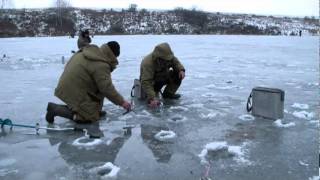 Зимняя рыбалка на карпа - Видео онлайн