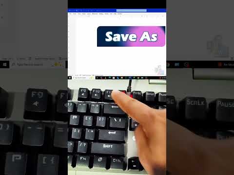 Quickly Open ‘Save As’ in MS Word with One Shortcut #MSWordShortcuts #SaveAsShortcut #KeyboardHacks
