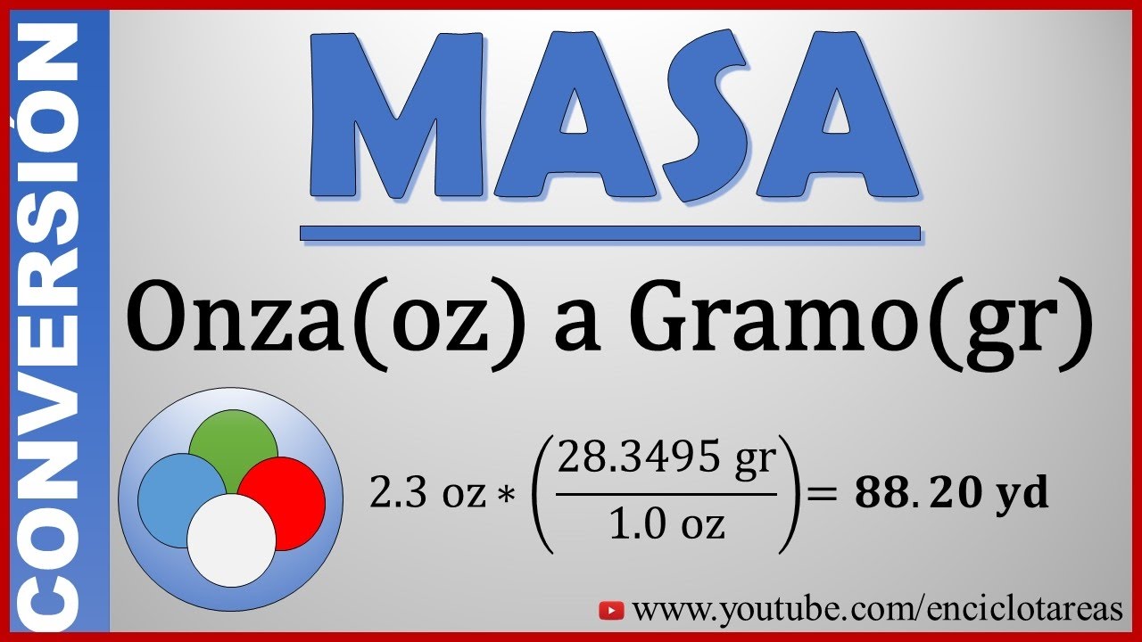 Conver
tir de Onzas (oz) a Gramos (gr) - |1de 2 - Método facil