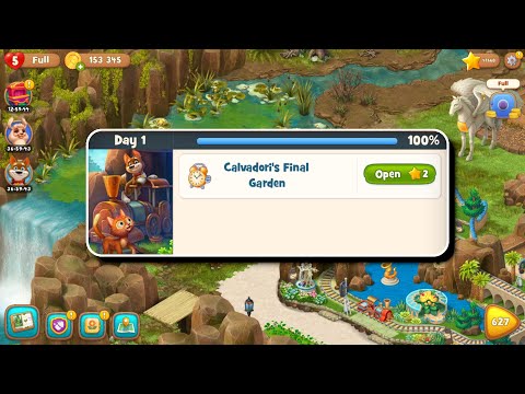 New Area Opened - Day 1 - The Railroad - Playrix Gardenscapes New Acres - Android Gameplay