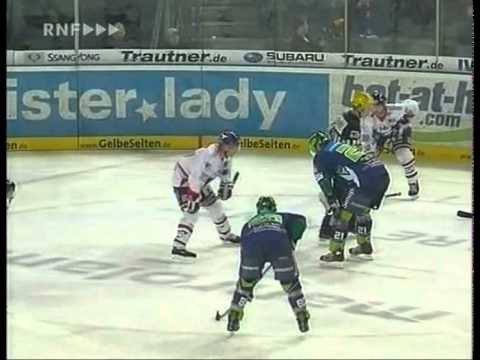 DEL 08-09 QF2 Nürnberg - Mannheim 5-3 Teil 1