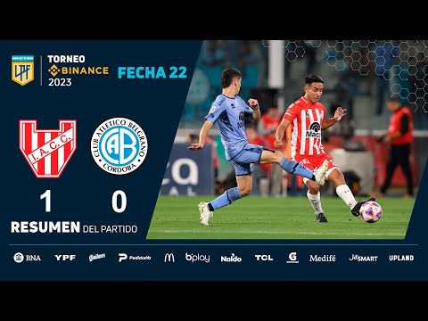 #TorneoBinance 2023 | Fecha 22 | resumen de Instituto - Belgrano