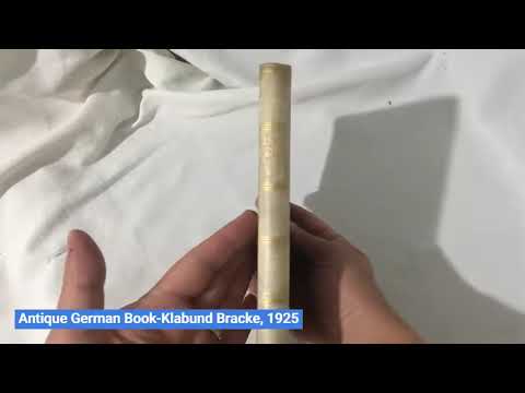 (SOLD) Antique German Book Klabund Bracke, 1925