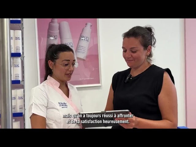 Marie-Laure Page, franchisée et directrice des succursales body minute, récompensée pour son dévouement