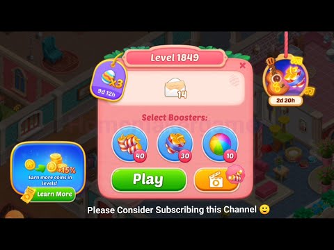 Matchington Mansion Level 1849, Level 1850, Level 1851 & Level1852 - iOS/Android