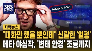 대화만 했을 뿐인데 신랄한 '얼평'..메타 야심작, '변태 안경' 조롱까지 (자막뉴스) / SBS