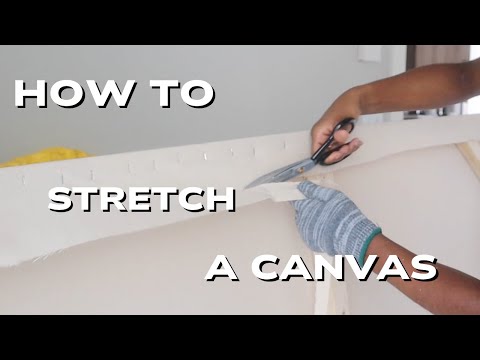 HOW TO STRETCH A LARGE CANVAS (48X60)