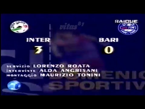 Inter-Bari 3:0, 1999/2000 - Domenica Sportiva 