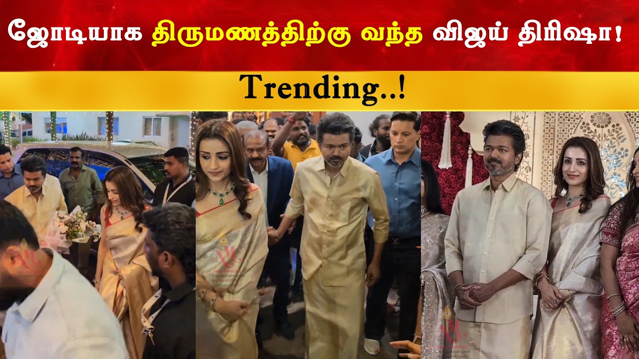 Vijay & Trisha Attends Marriage Function | Thalapathy Sangeetha Divorce | TVK