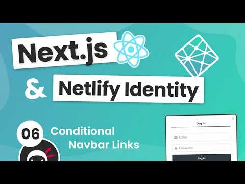 Next js Identity auth Tutorial 6 Conditional Navbar Links