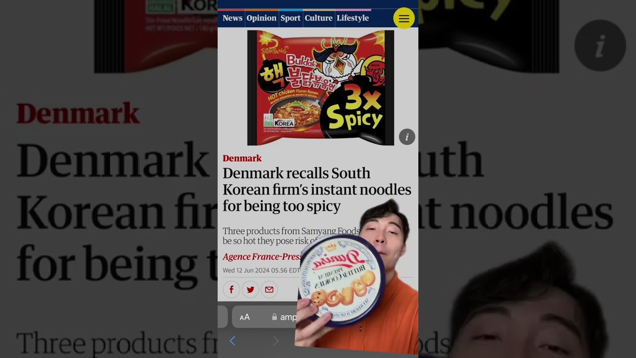 Buldak Instant Noodle Banned In Denmark