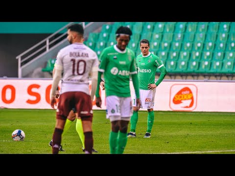 Le coup-franc de Romain Hamouma vu de la pelouse