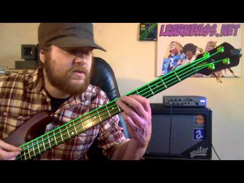 Green Day: Boulevard of broken Dreams Bass lesson: A Bass Lesson Everyday # 244